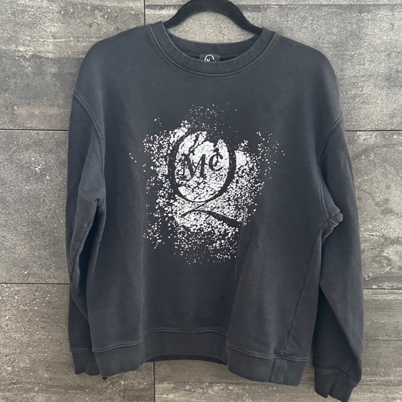 MCQ Alexander McQueen Destroyed Logo Sweatshirt Size S - Picture 1 of 7